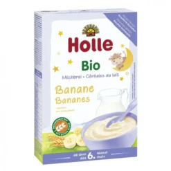 Papillas de Harina de Trigo y Plátano con Leche +6M Holle, 250 g