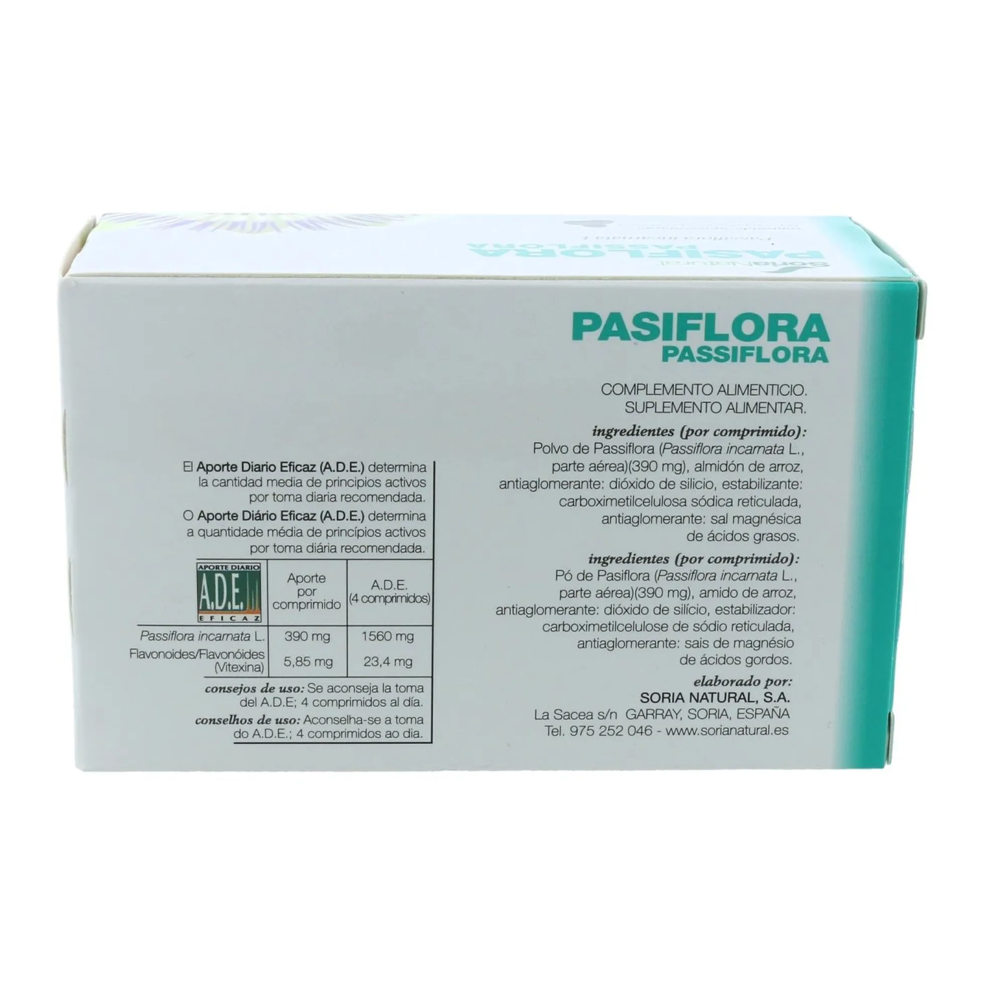 Pasiflora Soria Natural, 60 comprimidos
