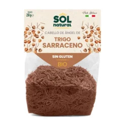 Pasta Cabello de Ángel De Trigo Sarraceno Sin Gluten Bio, Sol Natural, 250 g