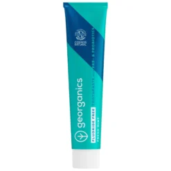 Pasta de dientes con Pre y Probióticos con Hidroxiapatita sin flúor Menta Georganics 75 ml