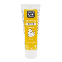 Pasta de Dientes Infantil Con Flúor Sabor Macedonia, NaturaBIO Cosmetics, 75 ml