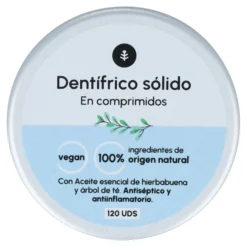 Pasta de dientes sin flúor sólida Planeta Huerto 120 tabletas