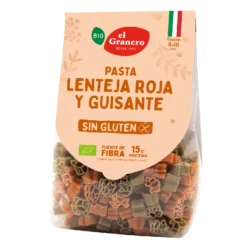 Pasta de Lenteja y Guisantes Sin Gluten Bio El Granero 250 g