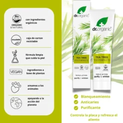 Pasta dental de Árbol del Té Dr. Organic 100ml