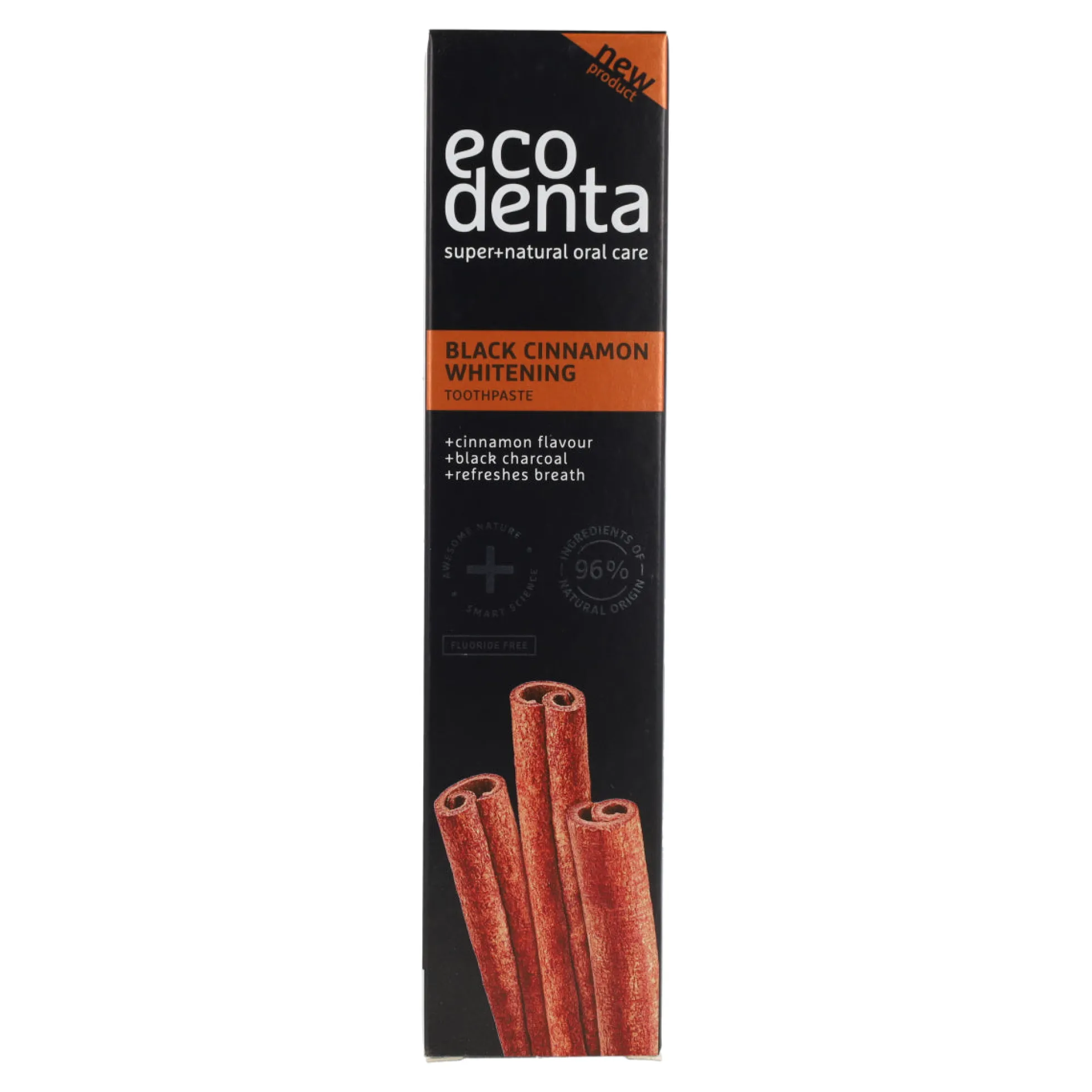 Pasta dental Negra Blanqueadora con Canela EcoDenta 100 ml