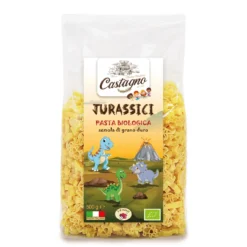 Pasta Infantil Mix Dinosaurios de Trigo Eco Castagno 500g
