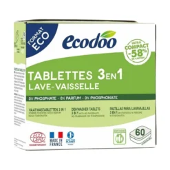 Pastillas para Lavavajillas 3 en 1 Ecodoo 30 uds x 10 g