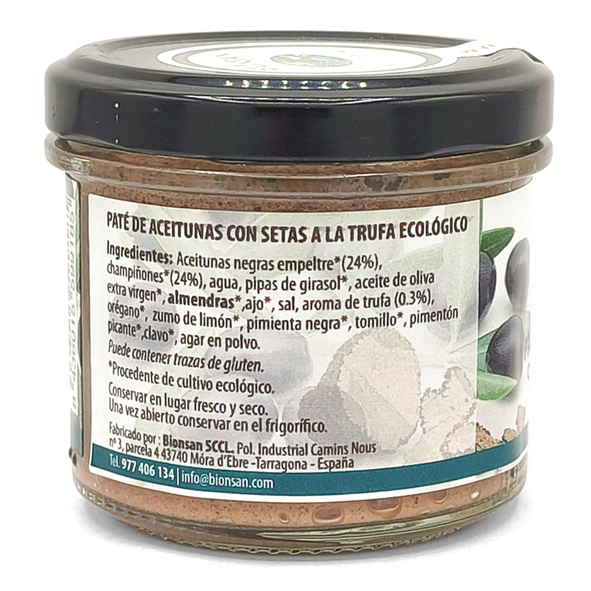 Paté Aceituna Con Setas A La Trufa Eco Bionsan 105gr