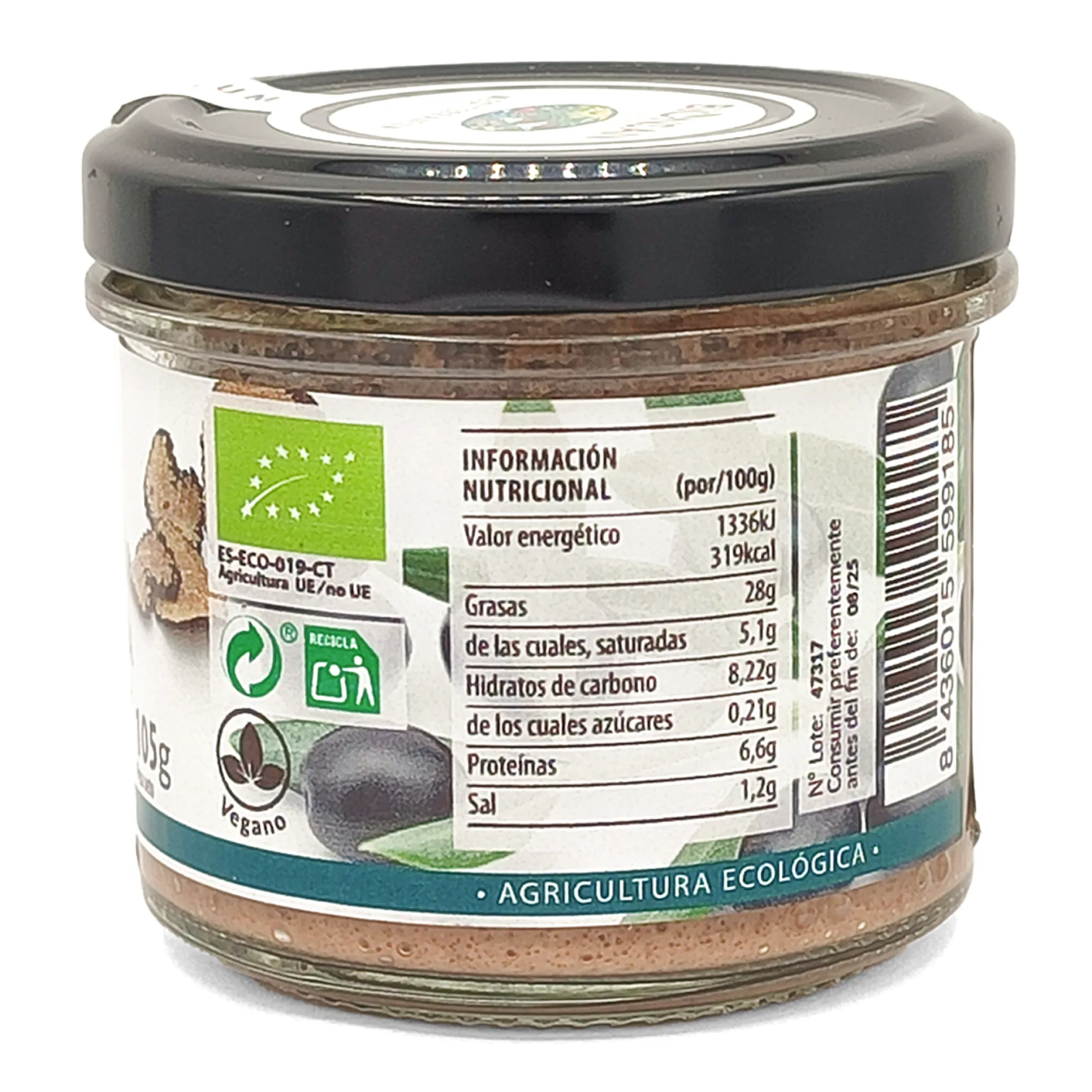 Paté Aceituna Con Setas A La Trufa Eco Bionsan 105gr