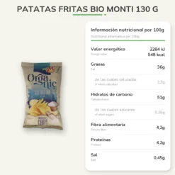 Patatas Fritas Bio Monti 130 g