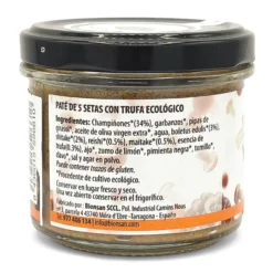 Paté De 5 Setas Con Trufa Eco Bionsan 105gr
