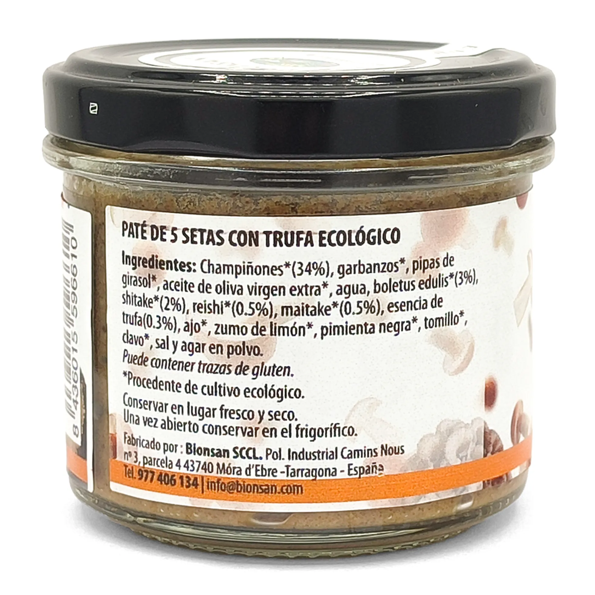 Paté De 5 Setas Con Trufa Eco Bionsan 105gr