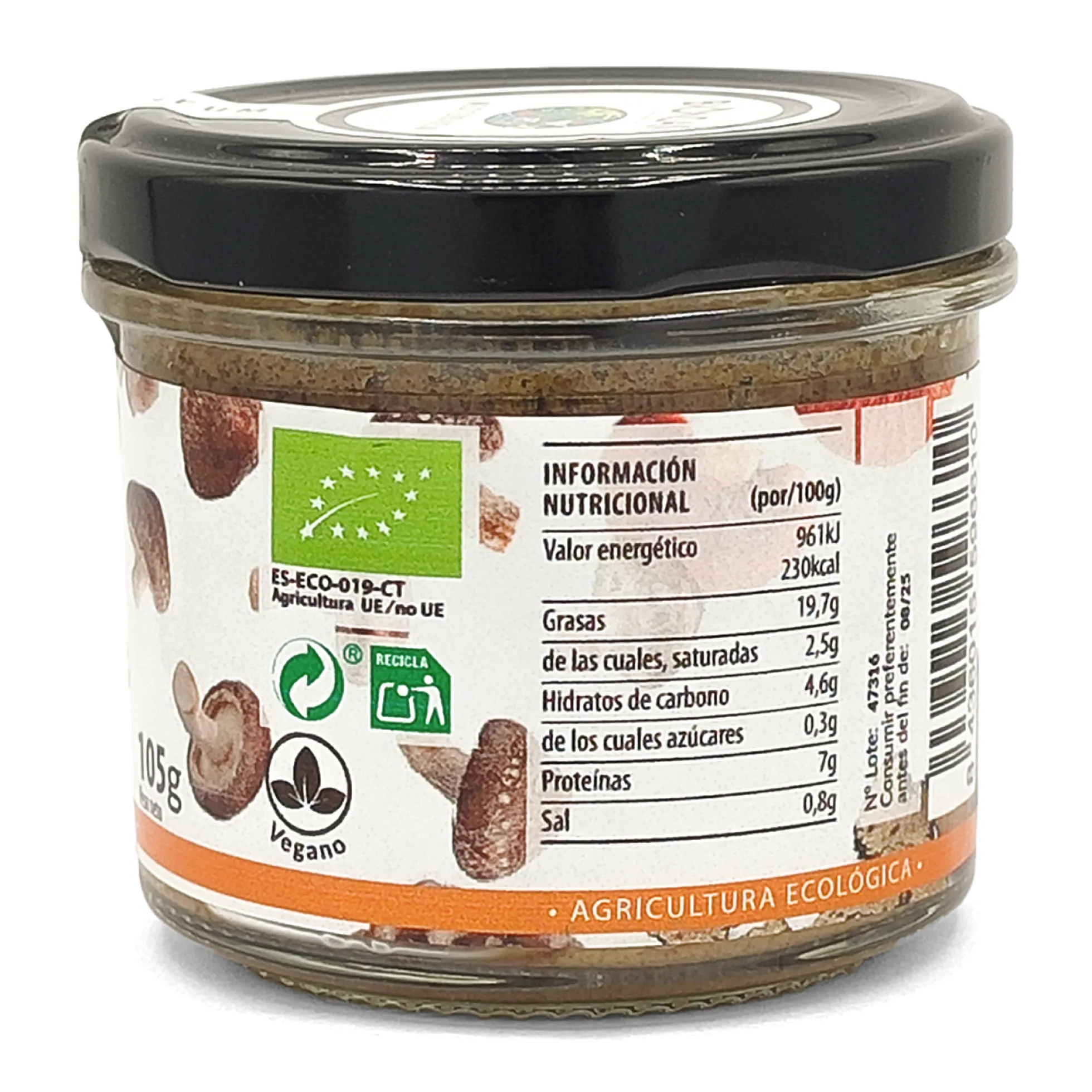 Paté De 5 Setas Con Trufa Eco Bionsan 105gr