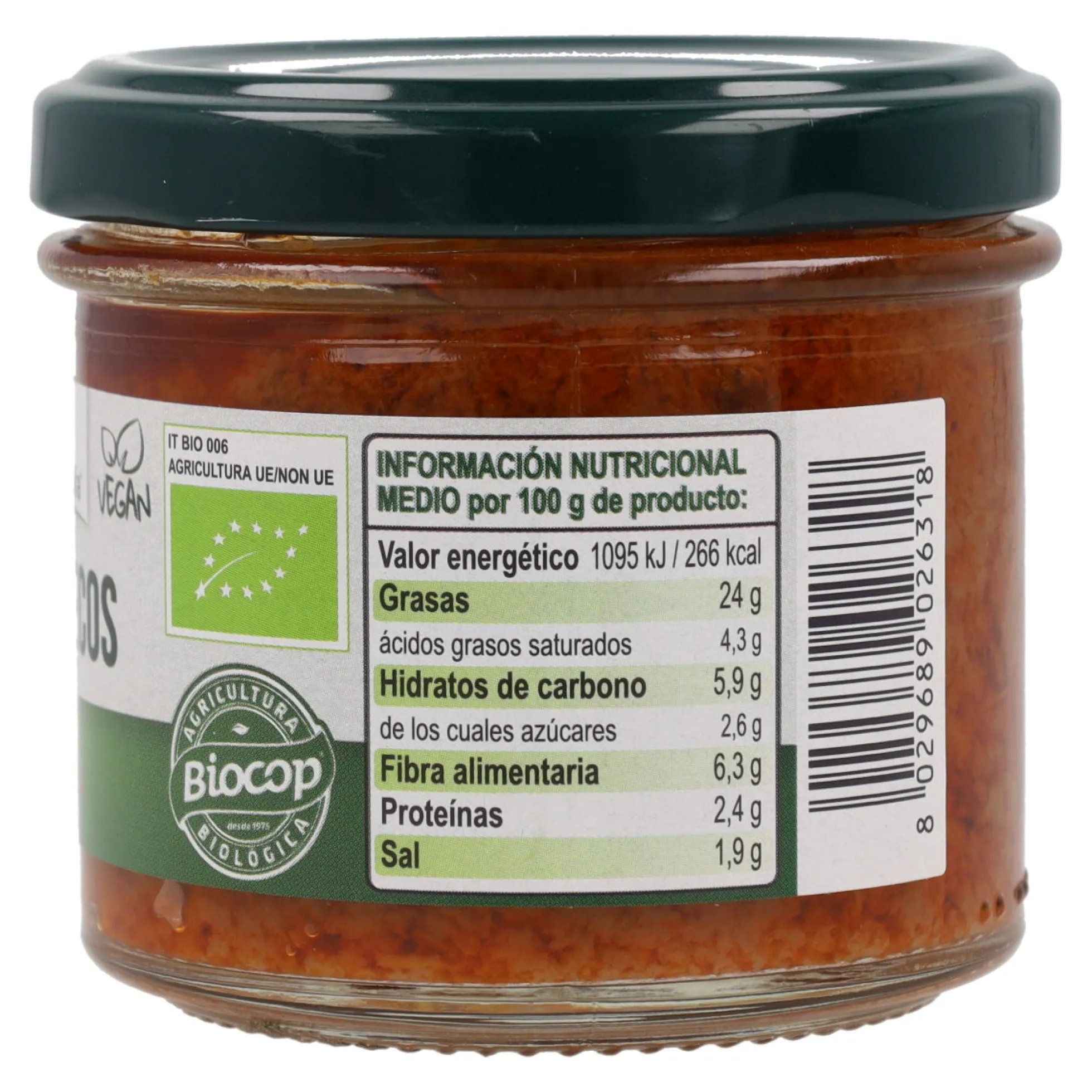 Paté Tomate Seco Bio Organica Italia 100 gr