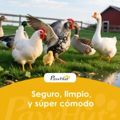 Pawhut Conejera De Madera Con Techo Asfáltico Abatible Bandeja Extraíble Naranja