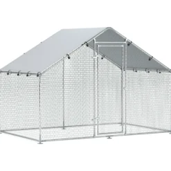 Pawhut Gallinero Para Exterior 3x1,7x1,9 M Con Cubierta Anti-uv E Impermeable