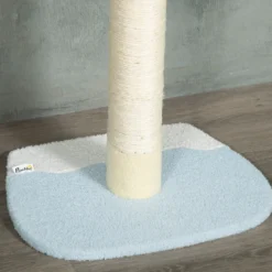 Pawhut Árbol Para Gatos Del Suelo Al Techo 220-260 Cm Con 3 Plataformas Y Bola