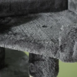 Pawhut Árbol Rascador Para Gatos Grande 49x49x173 Cm Con Múltiples Niveles Gris