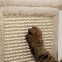Pawhut Árbol Rascador Para Gatos Grande Altura 206 Cm Con Hamacas Beige