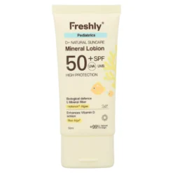 Pediatrics D+ Natural Suncare Mineral Lotion SPF50 Freshly Cosmetics 50 ml