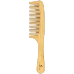 Peine de bambú ideal para desenredar con mango Chroma