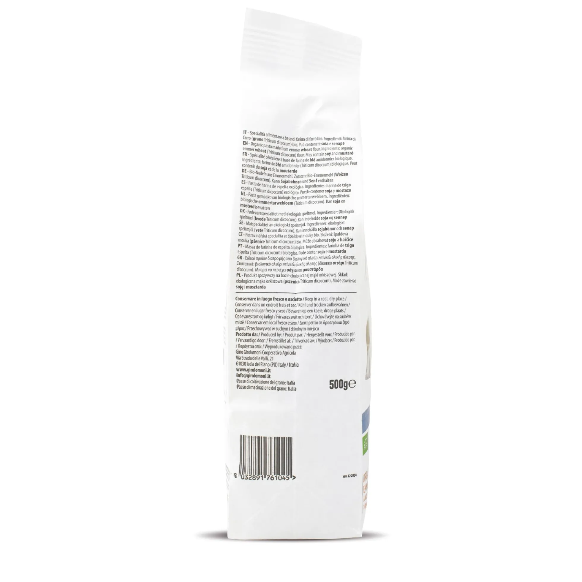 Penne rigate de espelta bio Girolomoni 500g