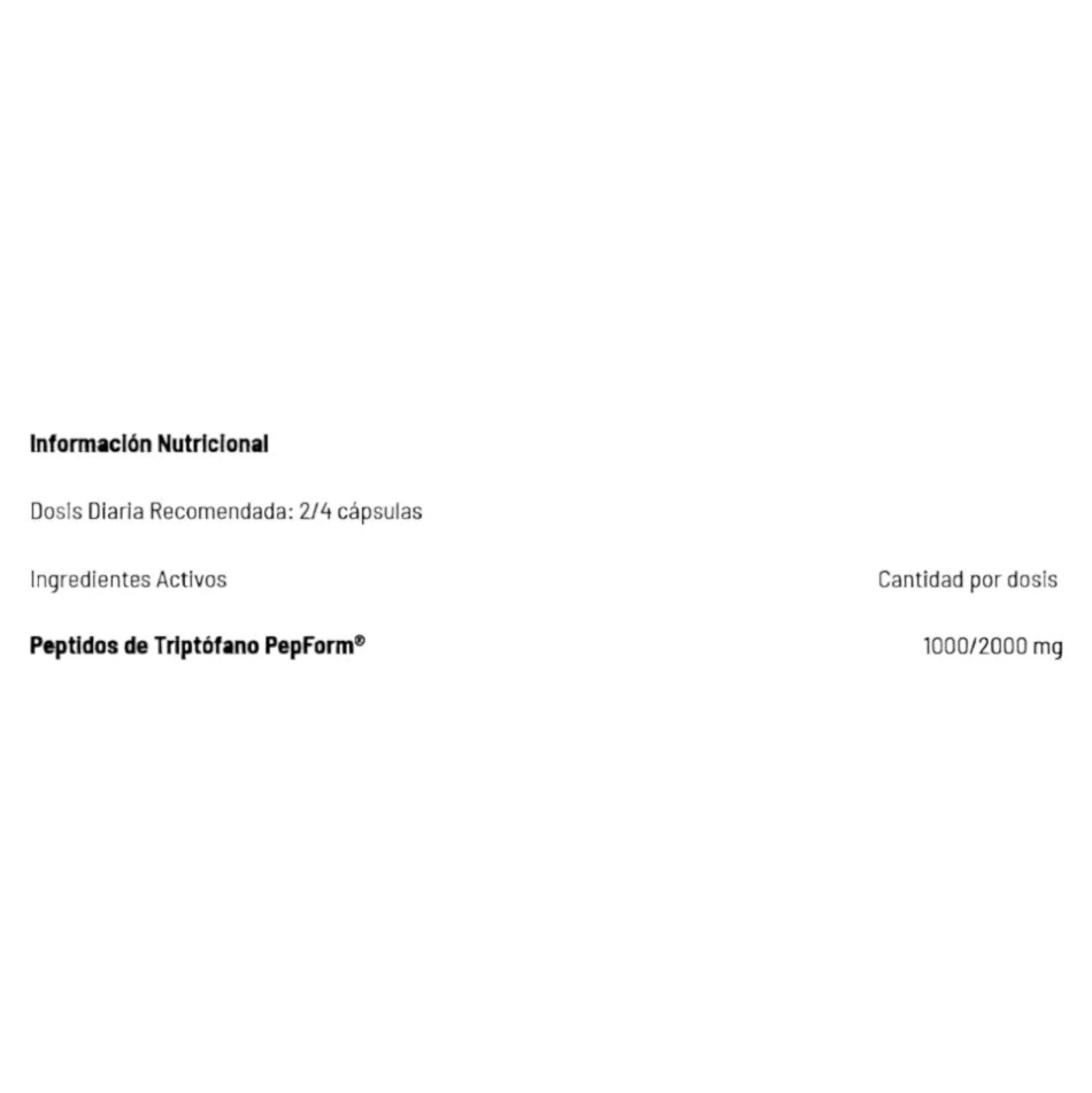 Peptide Pepform Tryptophan 90 Caps