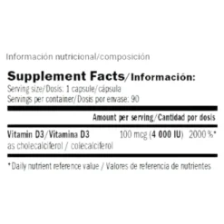 Performance Vitamin D 4000 I.u. 90 Caps