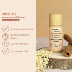 Perfume sólido amaderado y especiado con manteca de kokum Tonka y Madera de sándalo Comme Avant 20 ml