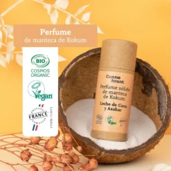 Perfume sólido dulce y afrutado con manteca de kokum Monoi Avainillado Comme Avant 20 ml