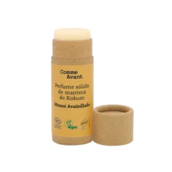 Perfume sólido dulce y afrutado con manteca de kokum Monoi Avainillado Comme Avant 20 ml