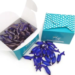 80 Perlas De Baño En Forma De Delfín - Con Aceite De Soja - Hidrata, Suaviza Y Perfuma La Piel - Aroma Marino