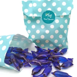 80 Perlas De Baño En Forma De Delfín - Con Aceite De Soja - Hidrata, Suaviza Y Perfuma La Piel - Aroma Marino