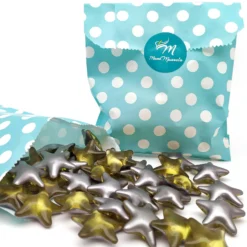 80 Perlas De Baño En Forma De Estrella - Con Aceite De Soja - Hidrata, Suaviza Y Perfuma La Piel - Aroma Manzana