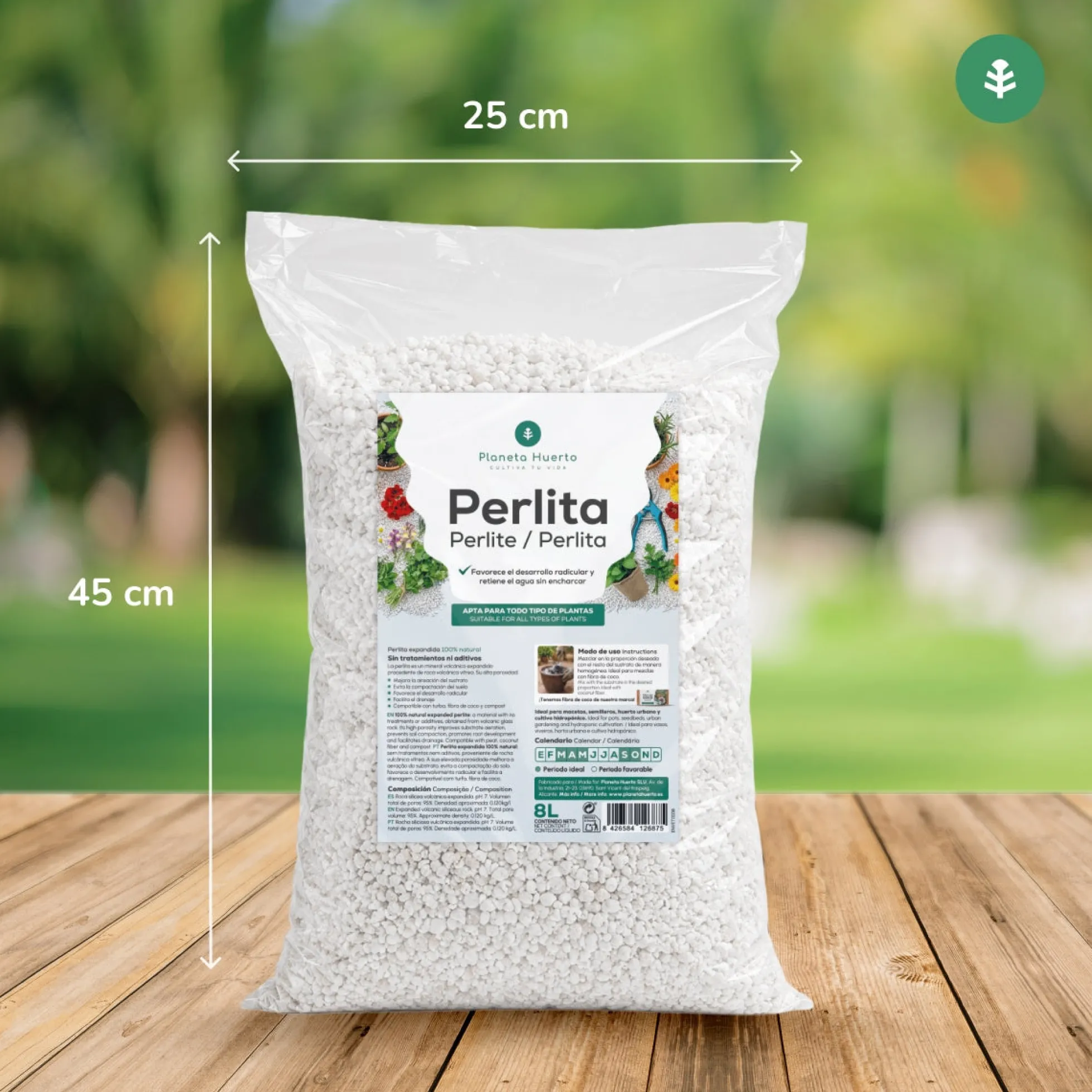 Perlita Planeta Huerto 8 Litros