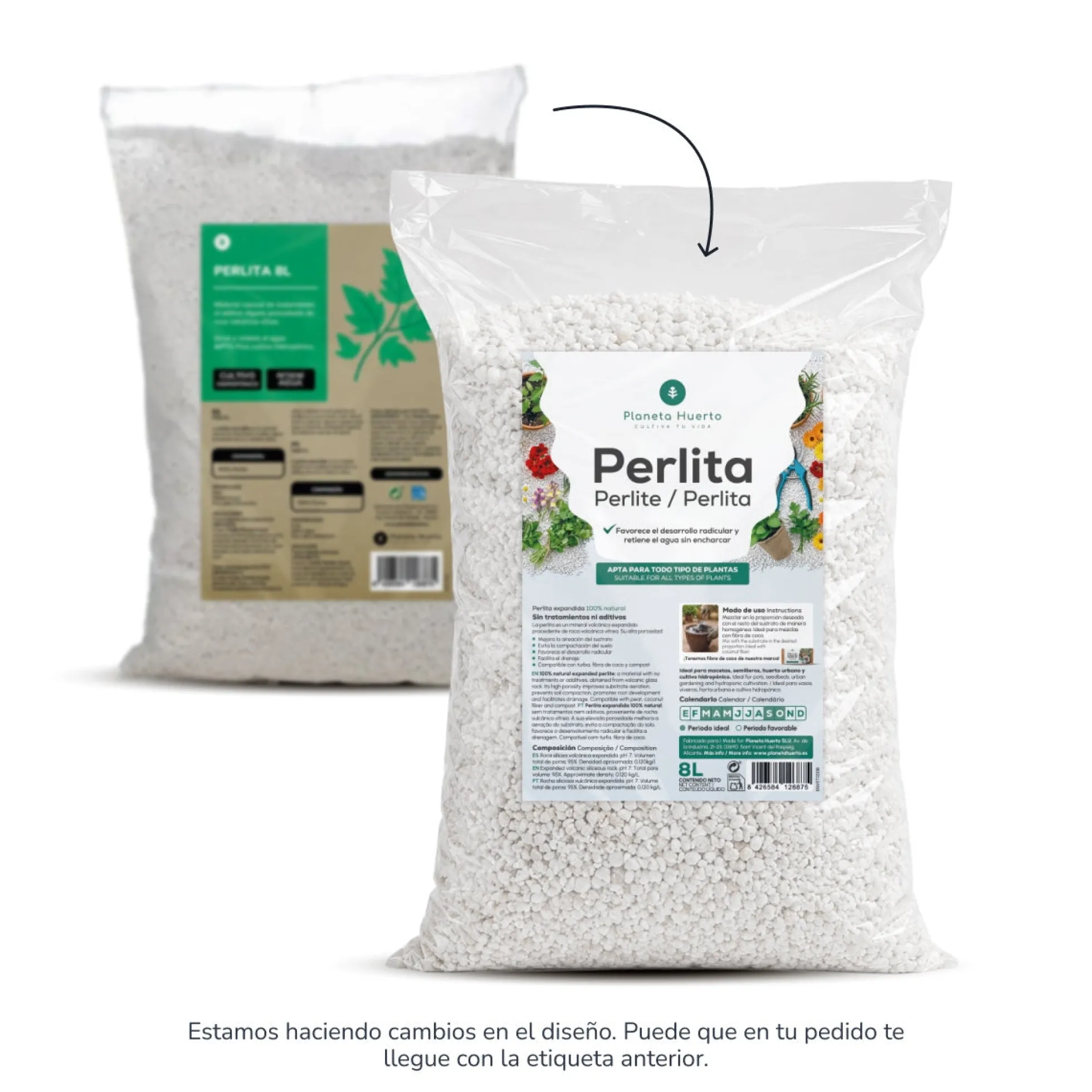 Perlita Planeta Huerto 8 Litros