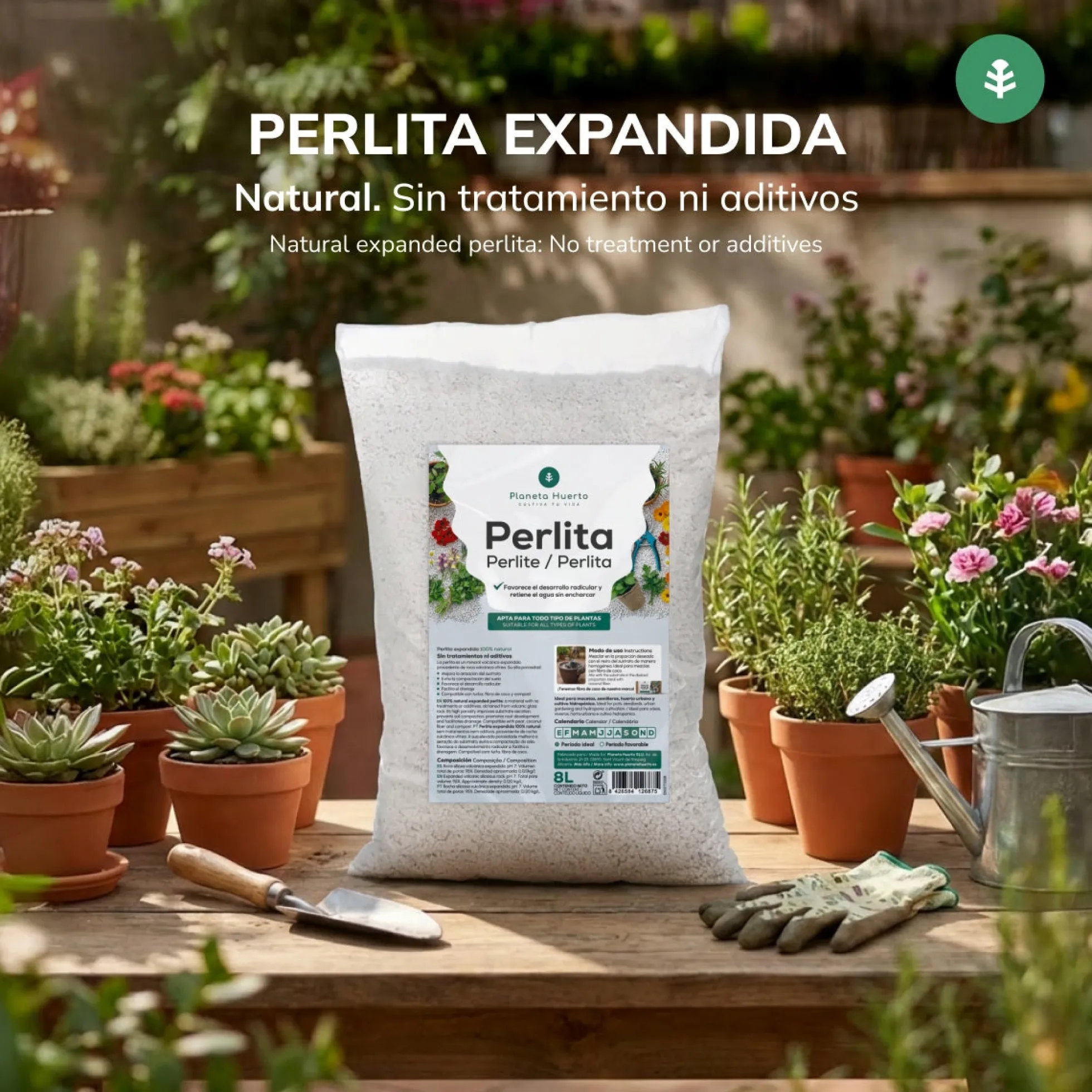 Perlita Planeta Huerto 8 Litros