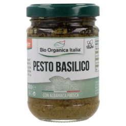 Pesto Basilico Verde de Albahaca Vegano Bio Organica Italia 140 g