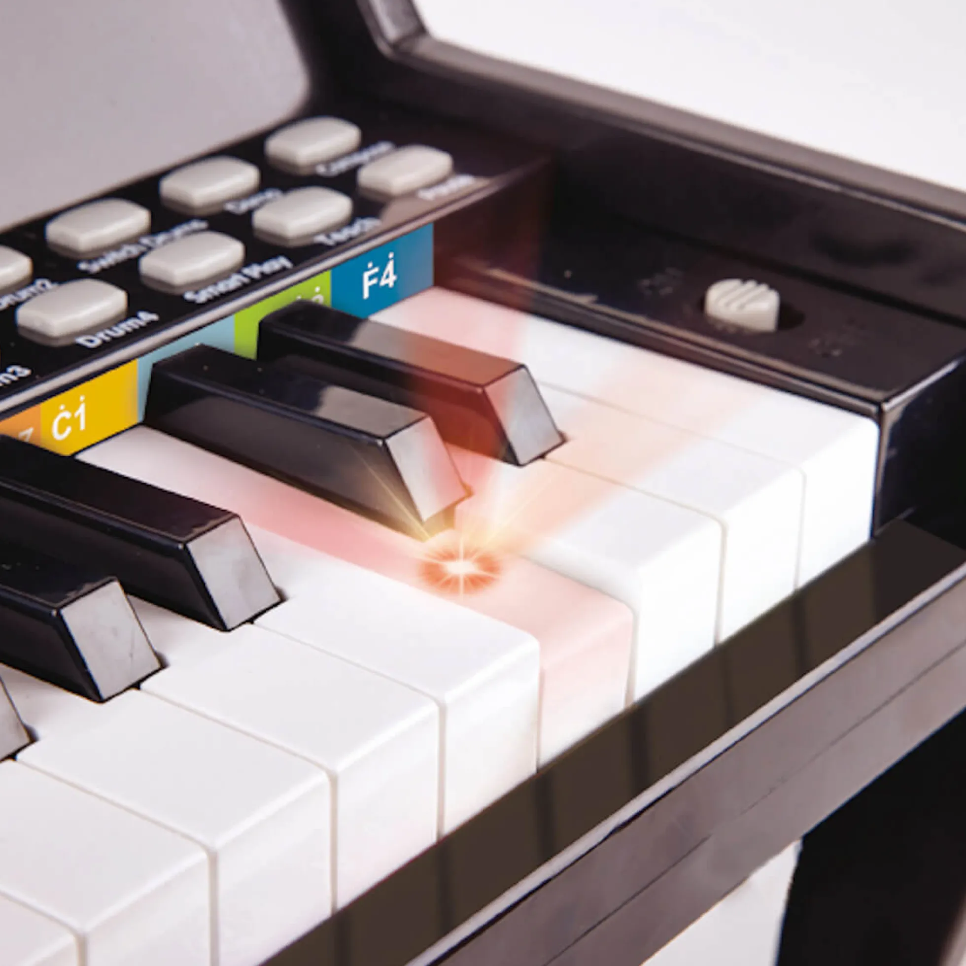 Piano Luminoso Learn With Lights Hape Negro