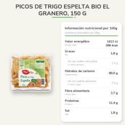 Picos de Trigo Espelta Bio El Granero, 150 g
