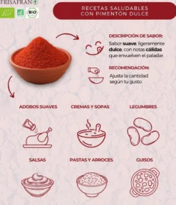 Pimentón En Polvo Ecológico | Sabor Ahumado Picante 40 G