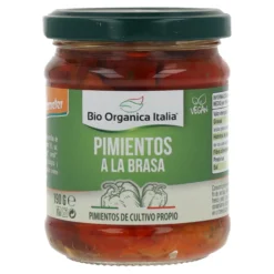 Pimientos a la Brasa en Aceite Bio Demeter Organica 190 gr