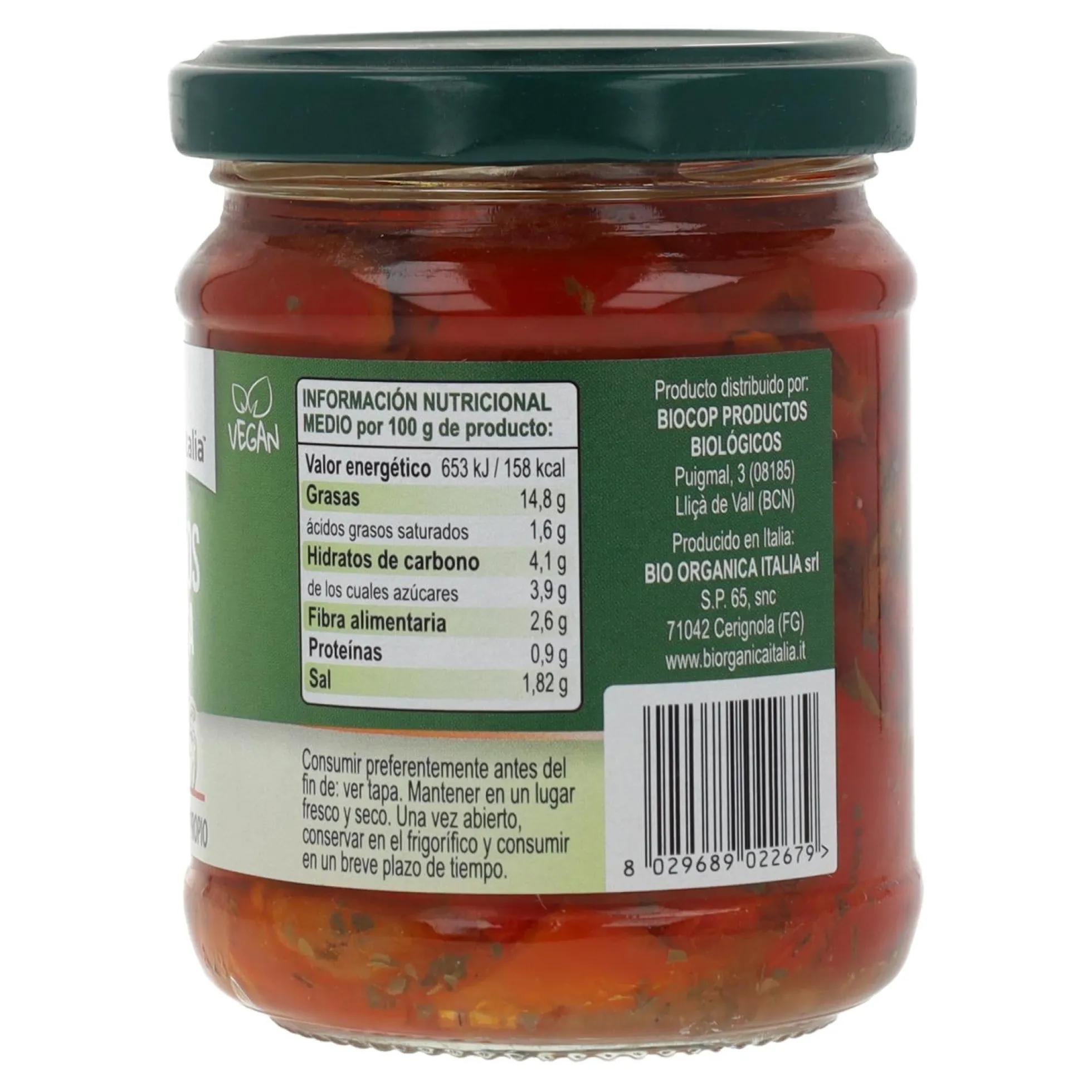 Pimientos a la Brasa en Aceite Bio Demeter Organica 190 gr