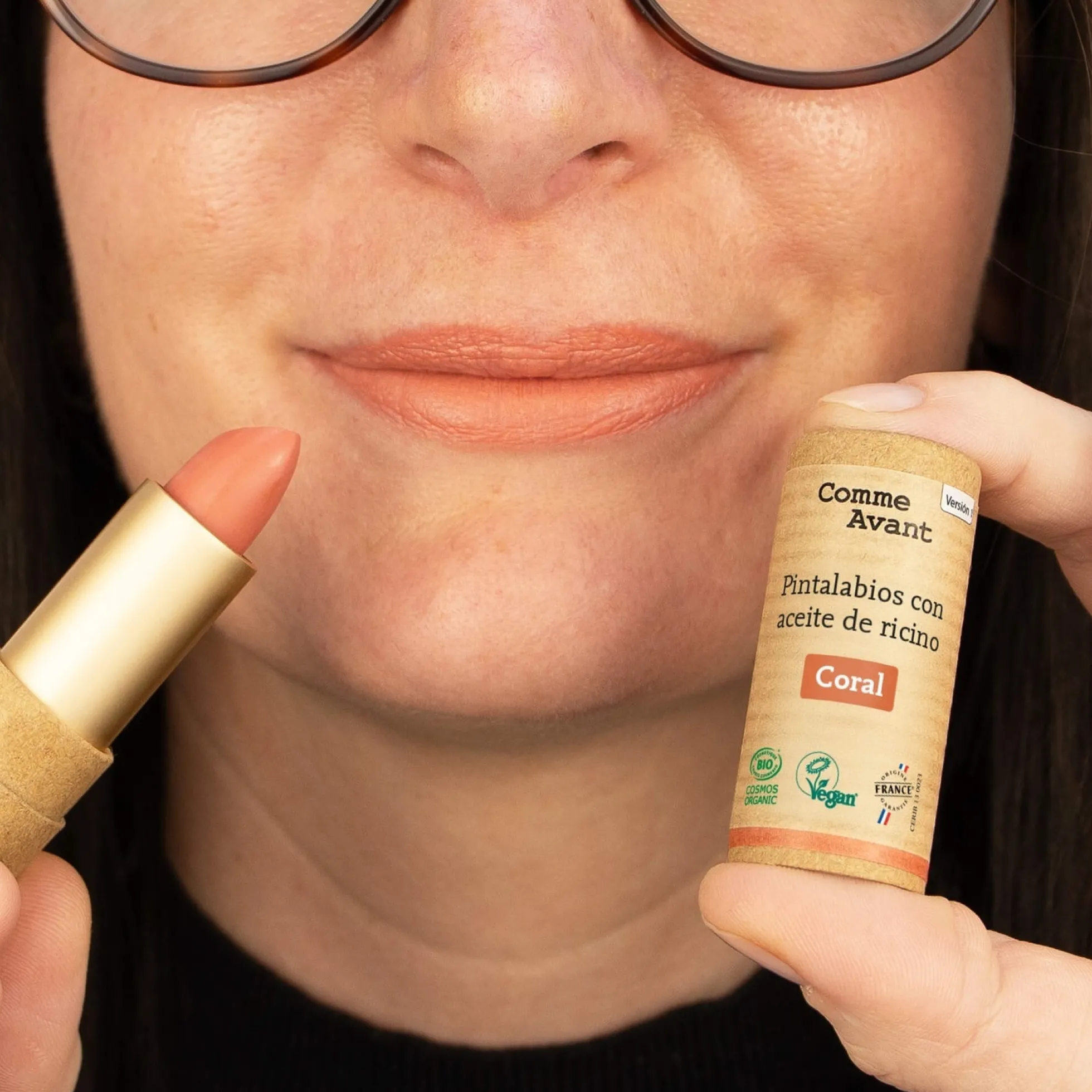 Pintalabios con aceite de ricino Coral Comme Avant 4 g