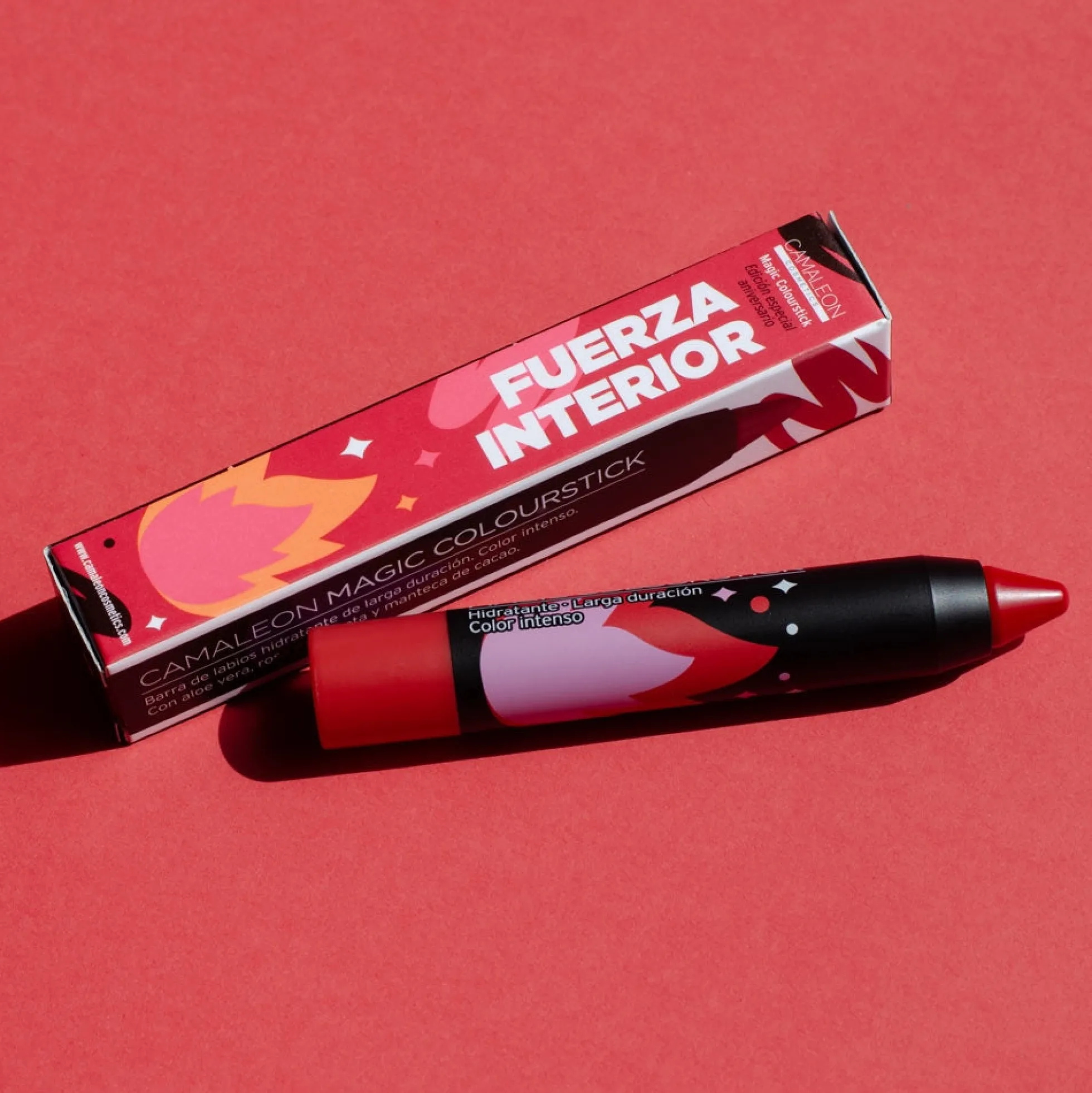 Pintalabios Rojo Magic Colourstick 4g Camaleon Cosmetics