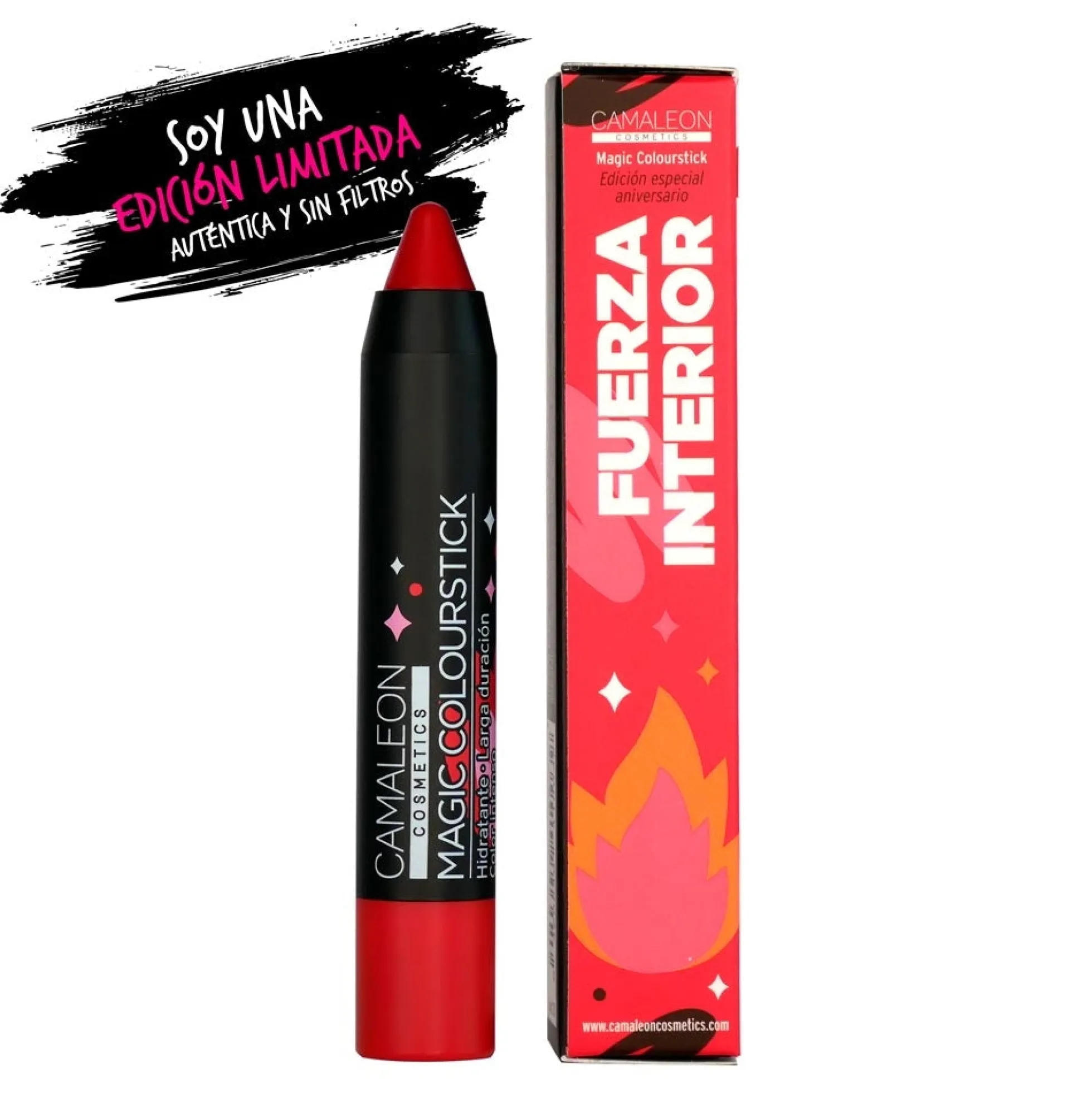 Pintalabios Rojo Magic Colourstick 4g Camaleon Cosmetics