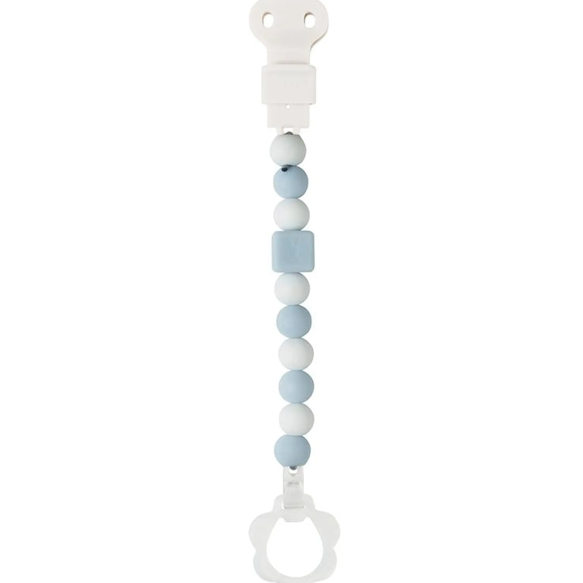 Pinza chupete(con clip de chupete) Doukidou Rosa-Blanco