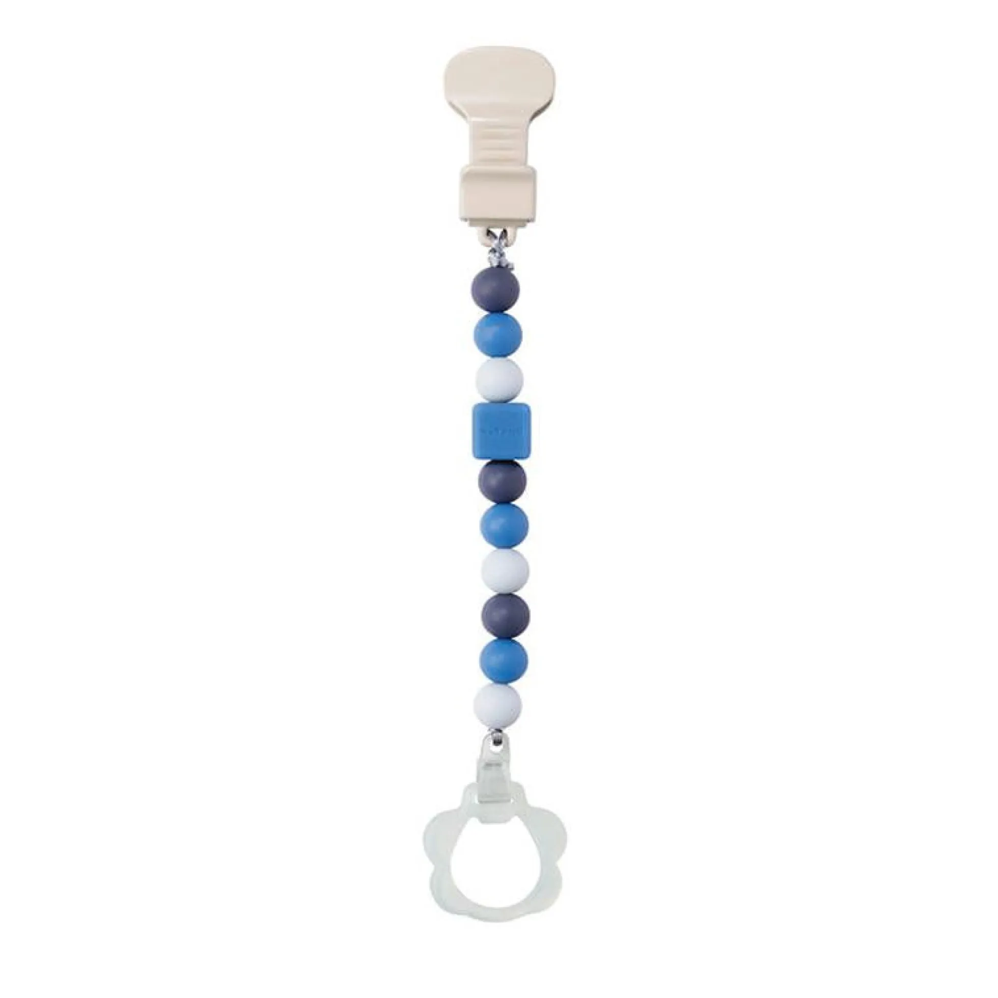 Pinza chupete(con clip de chupete) Doukidou Rosa-Blanco
