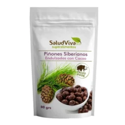 Piñones siberianos bañados con cacao Salud Viva 80 g