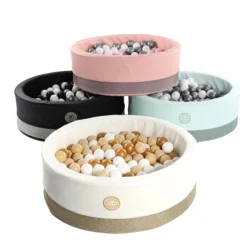 Piscina De Bolas Glitter Con 200 Pelotas Rosa